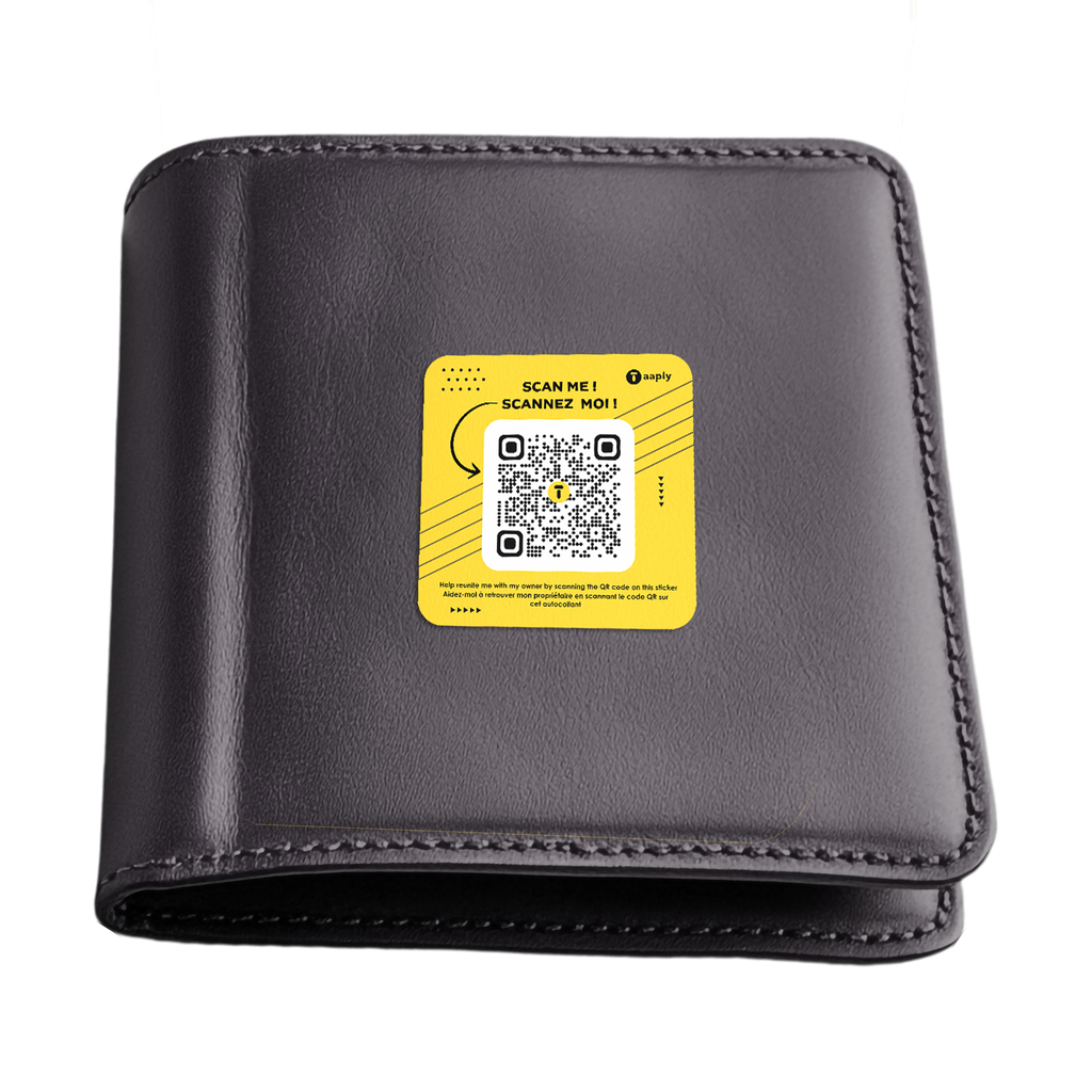 Taaply Smart Sticker – Lost & Found Contact Sticker