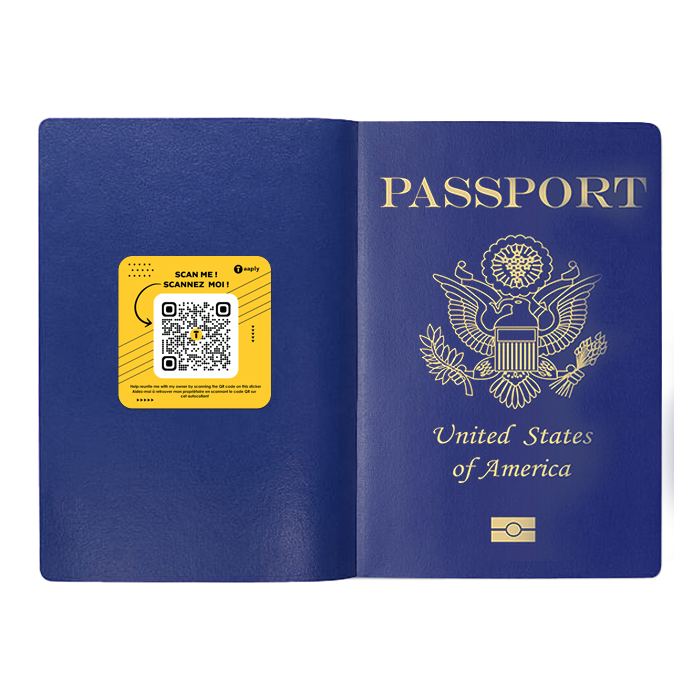 Taaply Smart Sticker – Lost & Found Contact Sticker