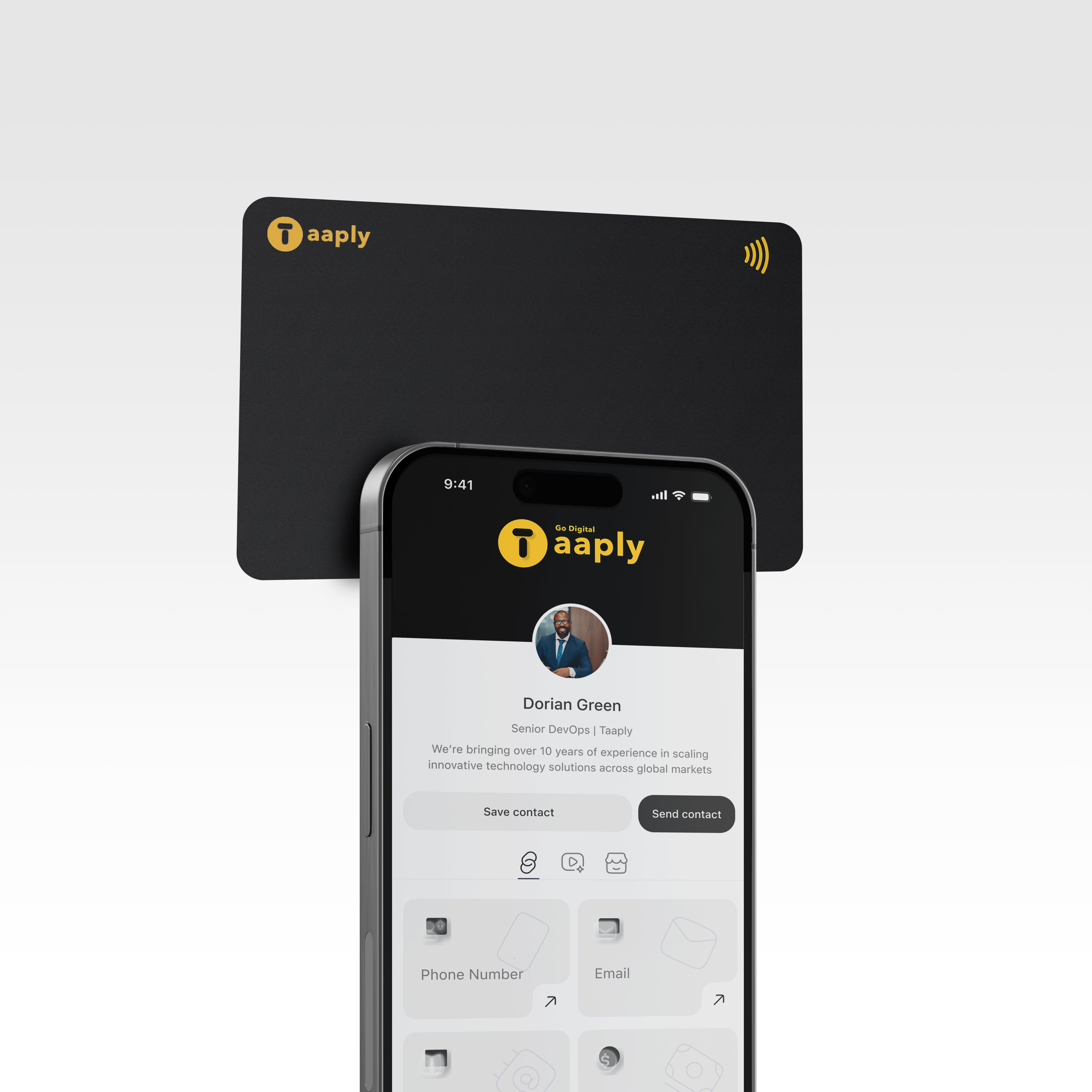 Taaply Pro Smart Card – NFC Digital Business Card for Professionals