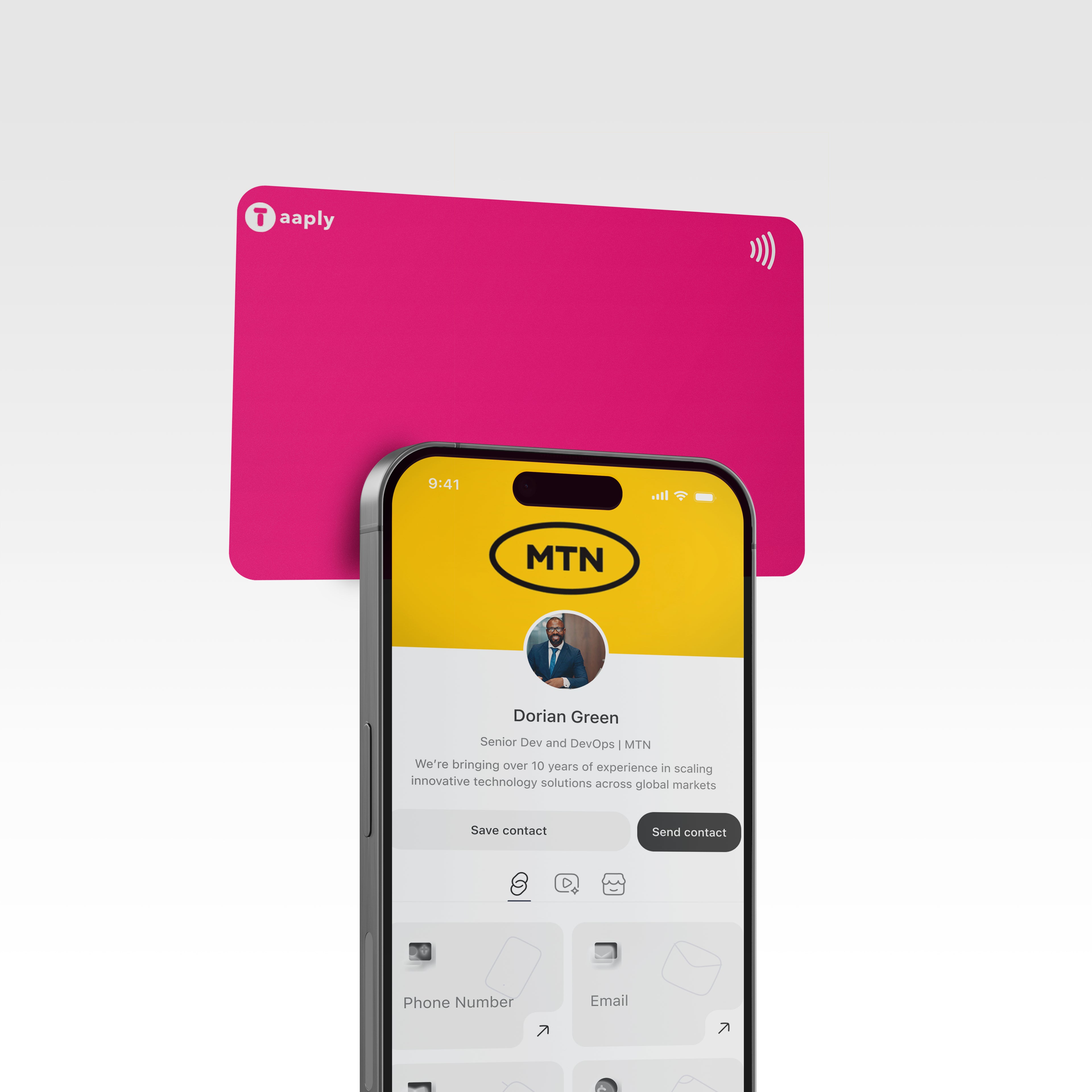 Taaply Smart Card Duo - Get 1 Social Card + 1 Pro Card