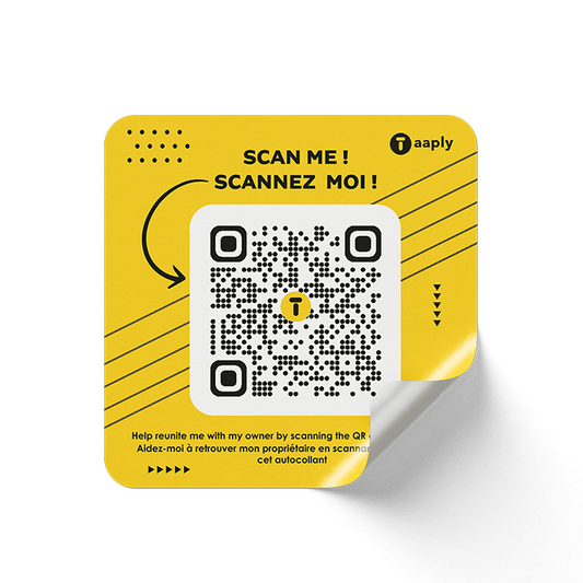 Taaply Smart Sticker – Lost & Found Contact Sticker