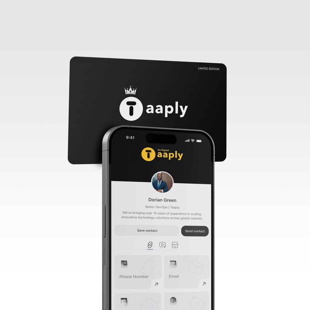 Taaply Pro Smart Card – NFC Digital Business Card for Professionals