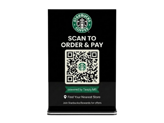 Taaply Smart Menu – NFC & QR Code Digital Menu Stand